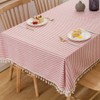 Plenmor Linen Tablecloth Cotton, Linen Look Tablecloth Washable Table Cloth