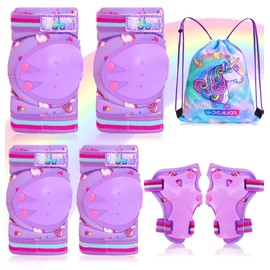 Unicorn Knee Pads Children's Pads Inline Skates Protective Equipment Knee Pads Comfortable Elbow Pads for Children Girls Roller Skates Scooter Bicycle Skateboard