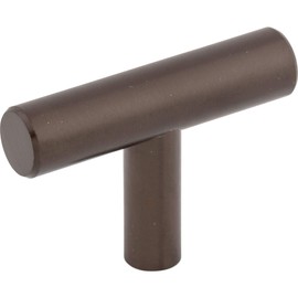 Top Knobs M1886 Bar Pulls Collection 2" Hopewell Steel T-Handle Knob, Oiled Rubbed Bronze