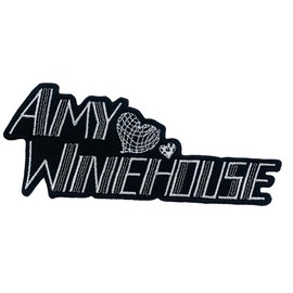 Amy Winehouse Hearts Logo Patch