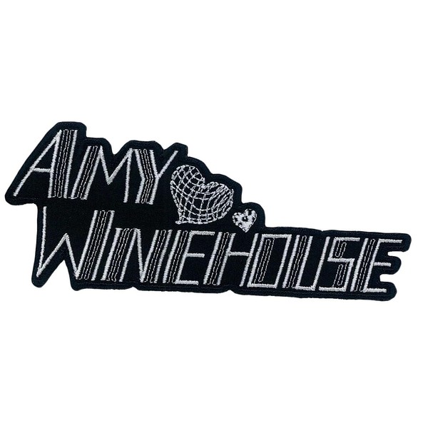 Amy Winehouse Hearts Logo Patch