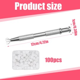 XPEX 100 Pack Nail Sponges, Nail Art Sponge Brush, Sponge Brush Applicator, Nail Art Accessories for Creating Different Gradient Nail Art Patterns