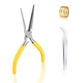Needle Nose Pliers,6-Inch Extra Long Needle Nose Plier,jewelry making industrial and mechanical maintenance and household appliance fixes.