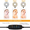 USB LED Ring Fill Light Lamp with Phone Holder Microphone