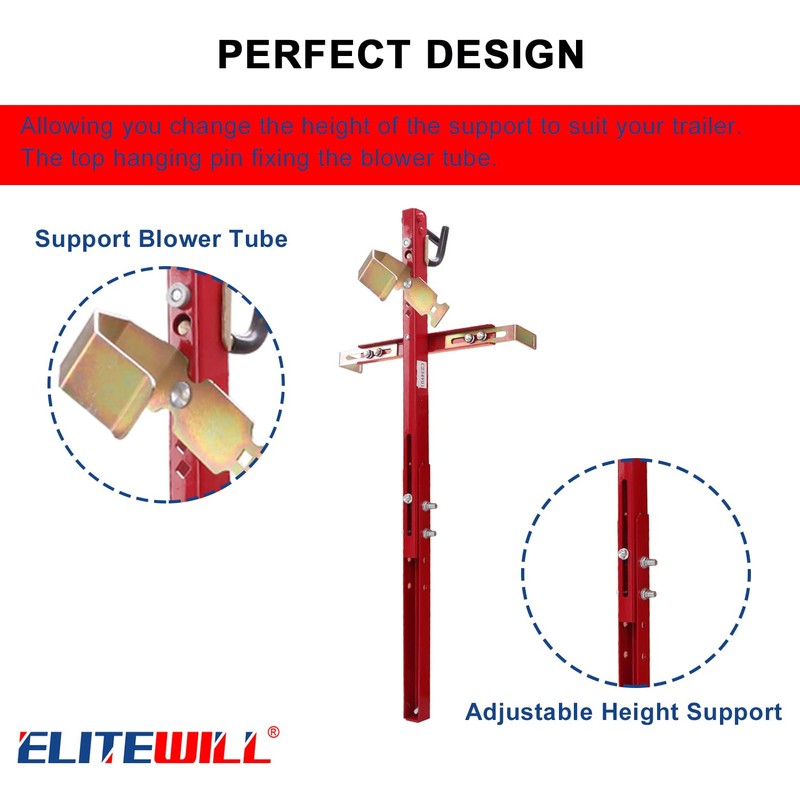 ELITEWILL Trailer Backpack Blower Holder Rack Compatible with Open Lawn