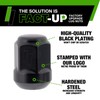 DPAccessories Black Lug Nuts | Compatible Replacement for Honda-Acura |