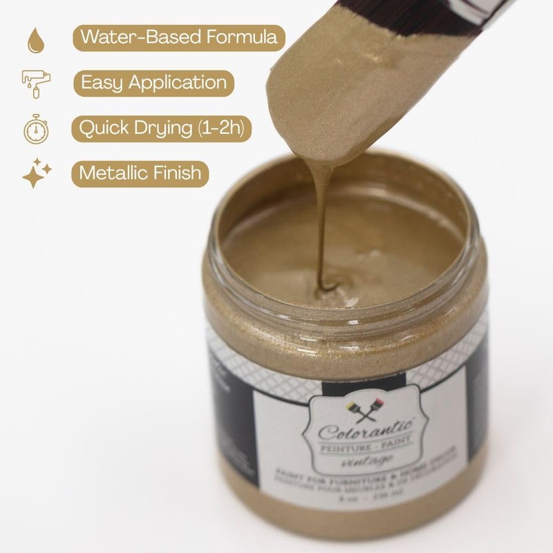Colorantic | Furniture DIY METALLIC GOLD Paint | Art Craft