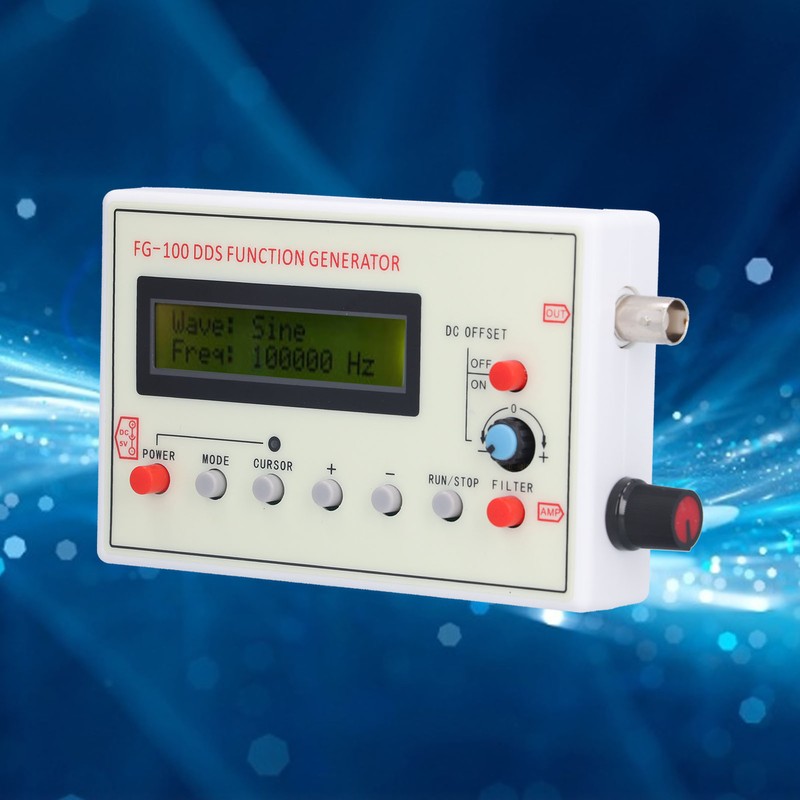 DDS Functional Signal Generator Sine/Square/Sawtooth Triangle Wave FG‑100 1HZ‑500KHZ DC