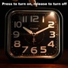Tinload 5.5" Large Analog Alarm Clock Silent Non Ticking, Gentle