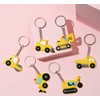 JZK 30 Pcs car keyring set for kids, Silicone animal