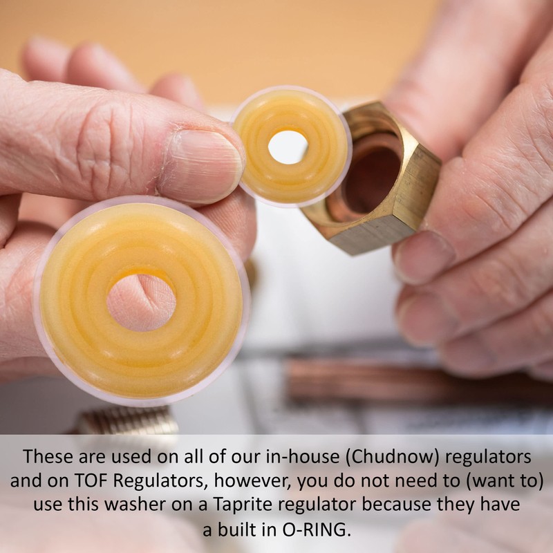 Kegconnection Regulator Washer - Nylon CO2 Tank to Draft Beer