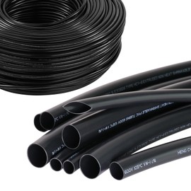 SUNNAREPOON Black Wire Harness Tubing, Car Unshrinkable Insulation Cord Sleeve for Wire Shielding Sheathing Organizer/Protection/Covering (3/4''(20MM) - 10FT(120INCH))