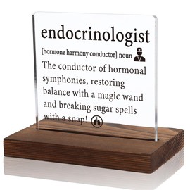 Endocrinologist Gifts, Hormone Harmony Desk Plaque, Endocrinologist Appreciation Plaque, Inspirational Quote for Endocrinologists, Acrylic Desk Plaque with Inspirational Quotes, 10 x 10 x 1.5 cm,WTT2