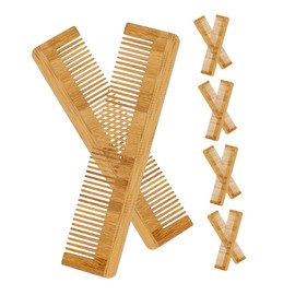 Baluue 10pcs Bamboo Hair Combs Fine Tooth Hairdressing Tool for Easy Detangling and Styling Portable and Versatile Comb for Daily Use