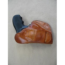 Azula Leather 1 Slot OWB Belt Concealment Holster for Kimber K6S 2" Revolver CCW - TAN RH