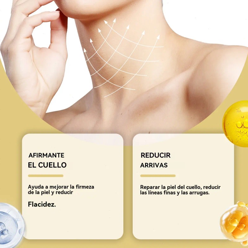Crema Reafirmante Para El Cuello Con Rulos, Hidratante
