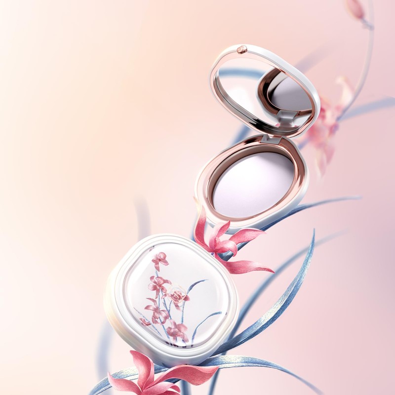 FLORASIS Flawless Jade Breathable Pressed Powder (Ode to Embroidery) (06