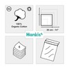 Hankiss - Handkerchiefs made of organic cotton, white, model frost,
