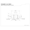 Kingston Brass CC44457DX 5/8-Inch OD Comp x 1/2-Inch OD Comp