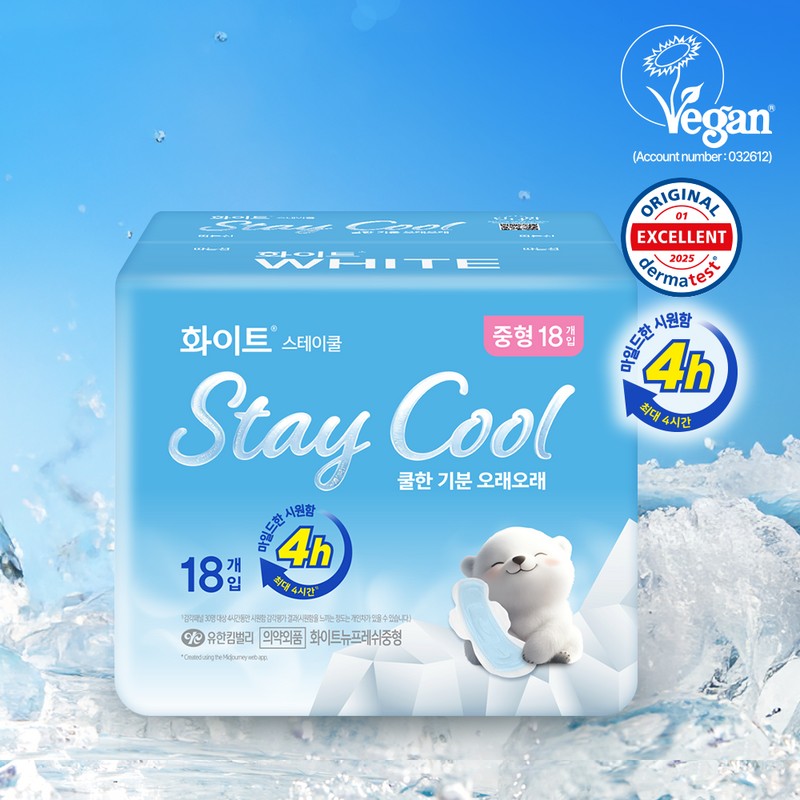White Stay Cool Sanitary Pad - White Stay Cool Sanitary