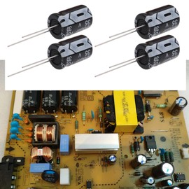 EMSea 10pcs Electrolytic Capacitor 1000UF 35V Long Life 105°C Suitable for Repairing Electronic Applications of TV Power Supplies (13 x 20 mm)