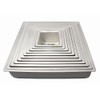 PME Seamless Professional 6x6x3 Square Baking Pan Tin