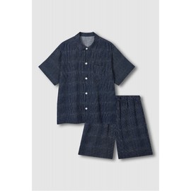 JAJU [JAJU] Men's Lyocell 5-piece Pajama Set_Dark Navy