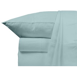 Bluemoon Homes Luxurious 1000 TC Italian Finish 100% Egyptian Cotton 4-Piece Bed Sheet Set, Fitss Mattress Up to 18" Deep Pocket, Solid Pattern. (Cal King, Aqua Blue)