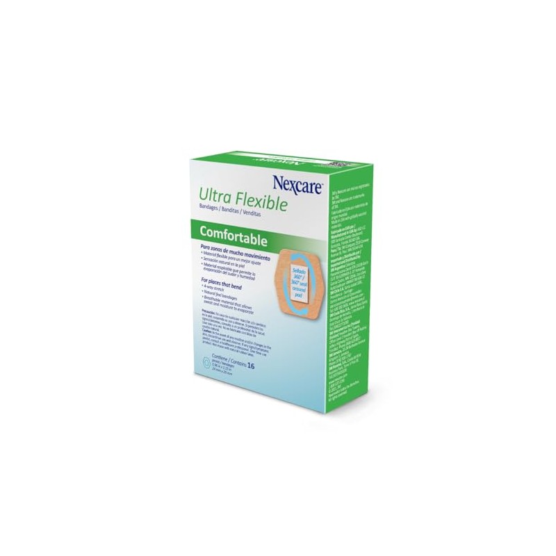 3M Nexcare, Venditas Ultraflexibles Mini, 24mm x 29mm, Color Beige,