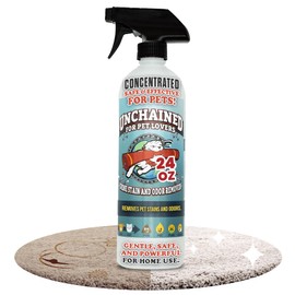 TRUCK MOUNT FORUMS Unchained Pet Urine Stain & Odor Remover Spray – Oxygen-Based Enzyme Cleaner, Professional Strength for Carpets, Concrete, Furniture, Upholstery – 24oz