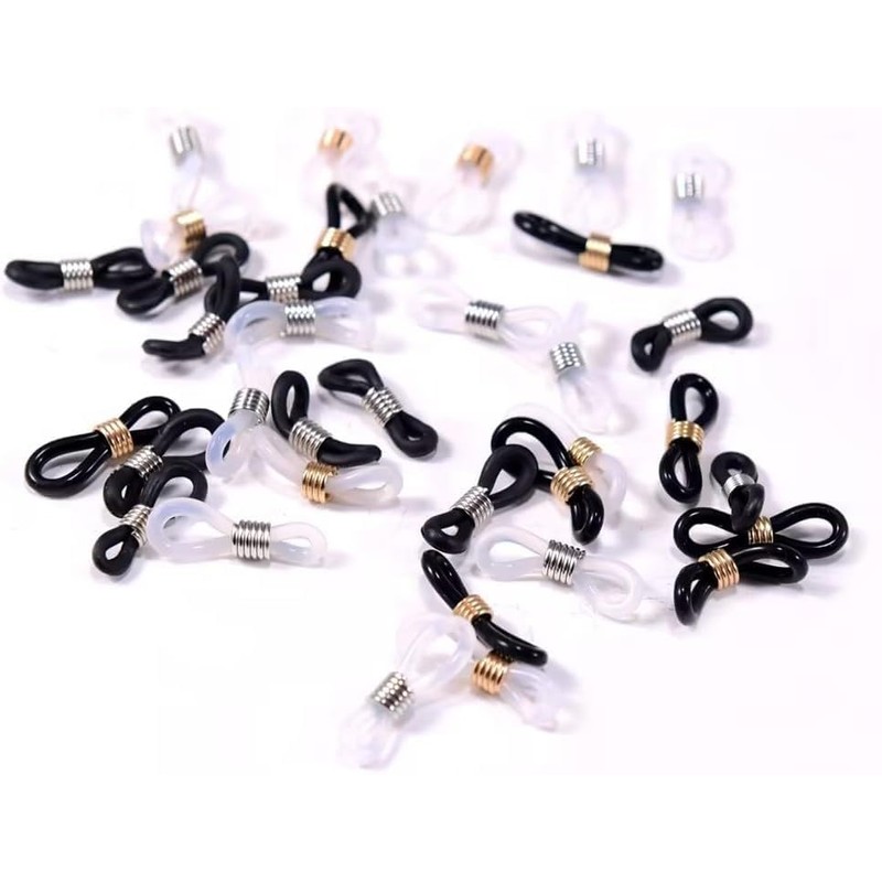 100 Pcs Black Durable Quail Leg Bands, Splay Leg Bands