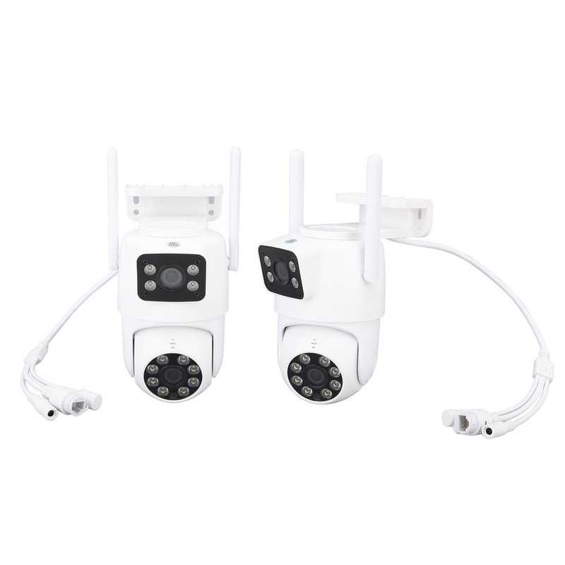 PTZ Security Camera WiFi Dual Lens 4MP Night Vision Motion
