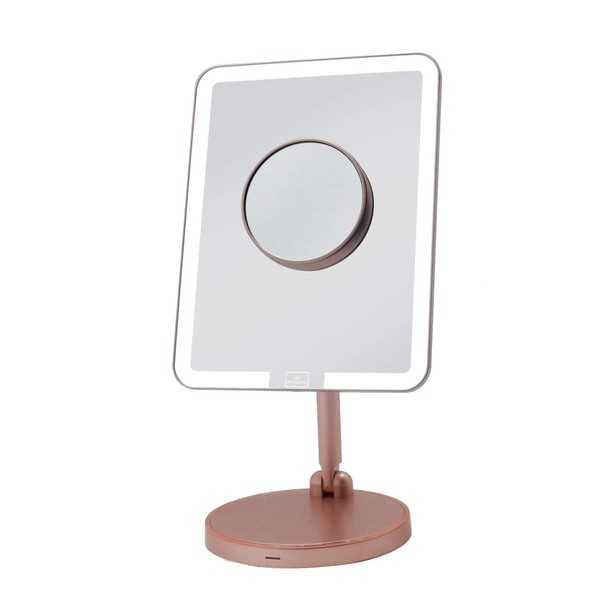 Impressions Rose Gold Royale Petit Makeup Vanity Mirror with Adjustable