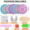 WuGU Set of 10 Diamond Painting Coasters with Holder -E