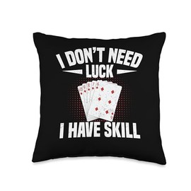Gin Rummy Card Game Card Holder Gin Rummy Player Gin Rummy Throw Pillow