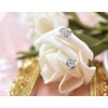 Sterling Silver Cubic Zirconia Heart Earrings Hypoallergenic Heart Shape Crystal