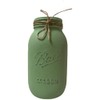Sage Green Mason Jar - Hand Painted and Distressed Mason