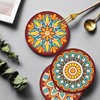 SHEGZHUC 6 Pcs Diamond Painting Coasters Mandala with Holder Diamond