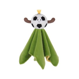Apricot Lamb Football Blanket Cute Comforter Soft Loveys for Baby Boy and Girl, Security Blanket for Babies, Infant and Toddlers, Green 13.8x13.8 Inches