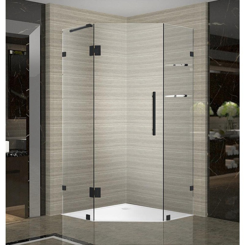 Matt Black Stainless Steel Wall-To-Glass Support Bar Support Arm for