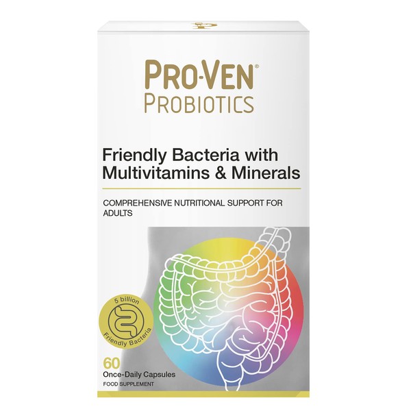 Pro-Ven Probiotics Once Daily 5 Billion CFU Adult Friendly Gut