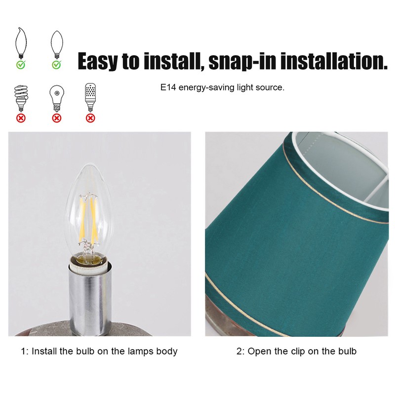 6PCS Fabric Lampshade Modern Simple Fabric Light Lampshade Phnom Penh