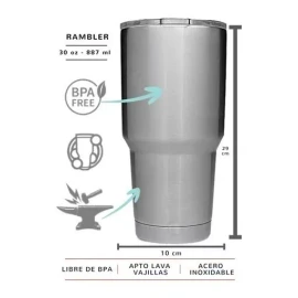 Total Supplier Termo Vaso Termico Acero Inoxidable Varios Colores