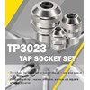 3-Piece Tap Socket Set Use with 1/4" & 3/8" &