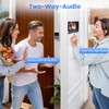 Wireless Video Doorbell, 4.3 Inch IPS Screen Bell with Camera,