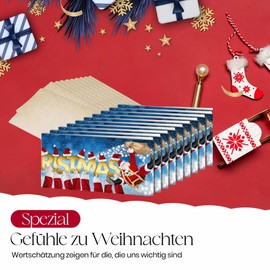 Edition Colibri Panorama XL Christmas Cards (Hats), Pack of 10