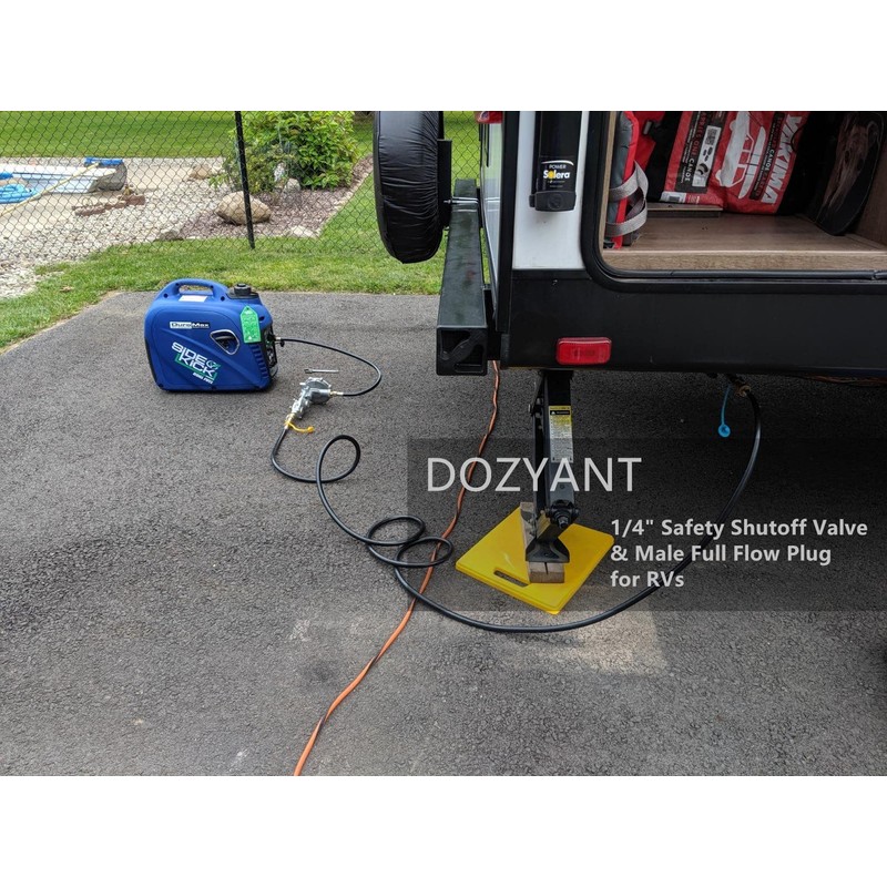 DOZYANT 20 feet Low Pressure Propane Quick-Connect Hose, RV Quick
