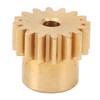 RC Motor Gear 16T M0.6 Copper RC Pinion Motor Gear