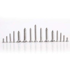 Yudesun Hardware Fasteners Nails Hexagonal Tapping Screws - Stainless Steel Hexagon Socket Countersunk Head Wood Screws Metric Thread M3 M4 M5