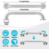 IJDD 16 Inch Shower Grab Bars for Seniors 2 Pack